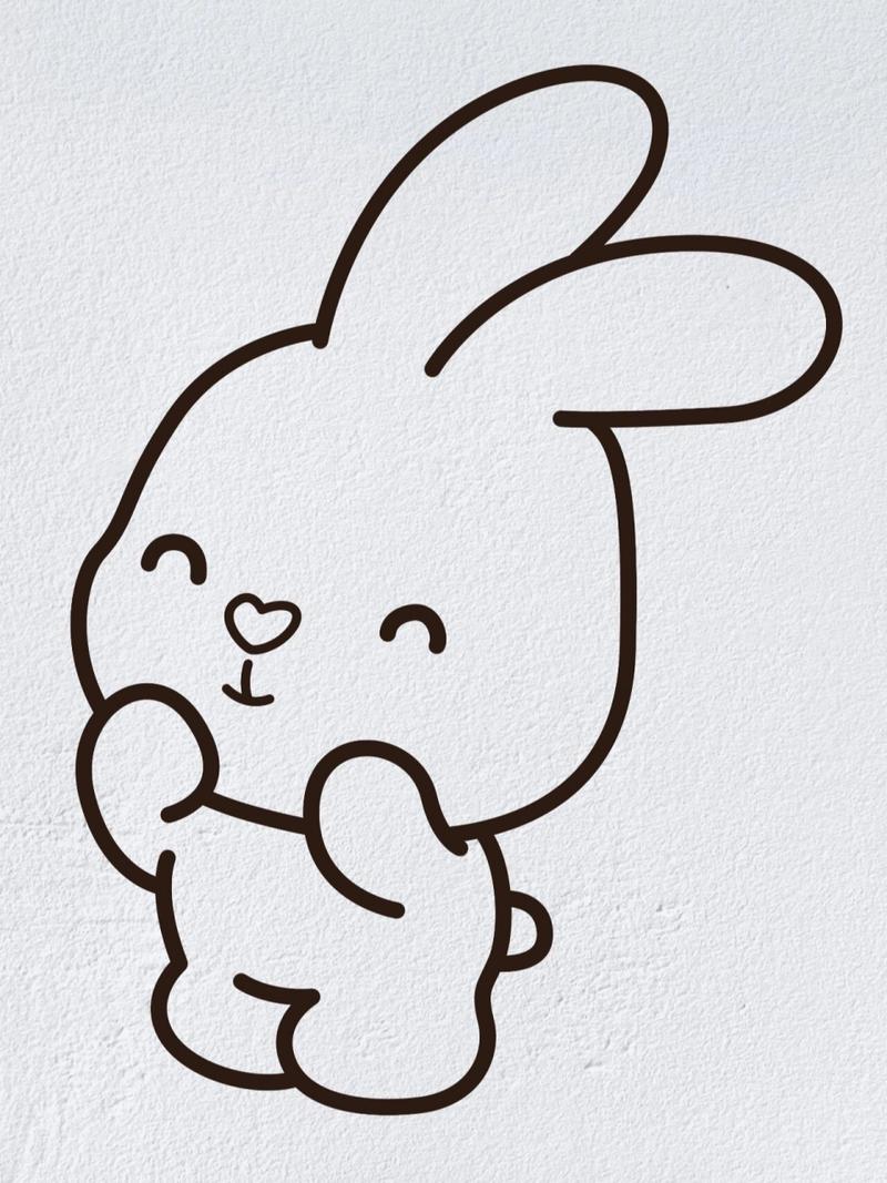 可爱的小白兔怎么画